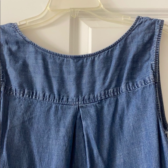 LOFT Casual Denim Button Dress - Picture 2 of 6